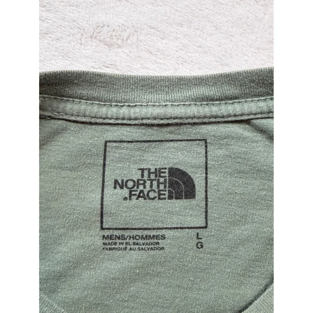 The‎ North Face Graphic Tee Mens Large Green Fair Bear Mountain ML056